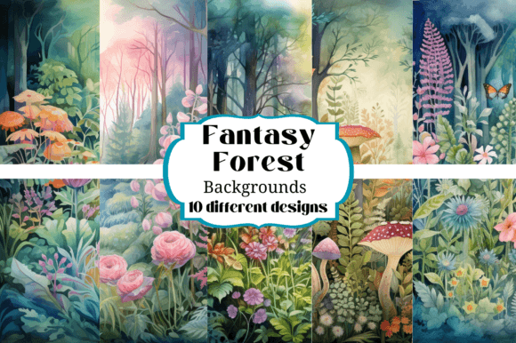 10 Beautiful Fantasy Forest Backgrounds for Creative Projects