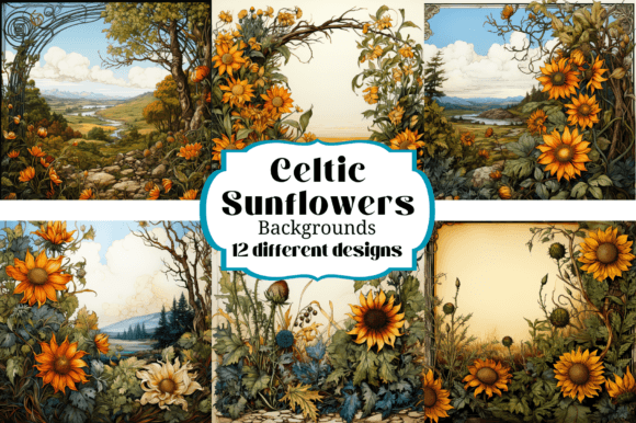Celtic Sunflowers Backgrounds Papers: A Designer's Guide