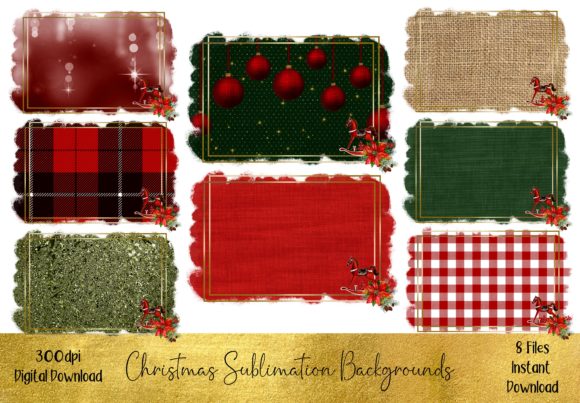Christmas Sublimation Backgrounds: Festive Frames for Your Designs