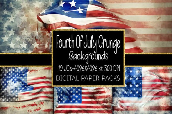 Edgy Americana: Using Fourth of July Grunge Backgrounds