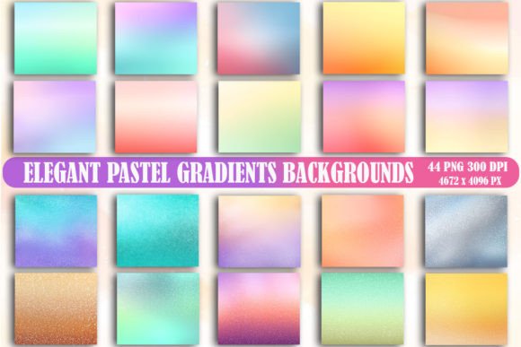 Elegant Pastel Gradients Backgrounds: A Soft Touch for Modern Design
