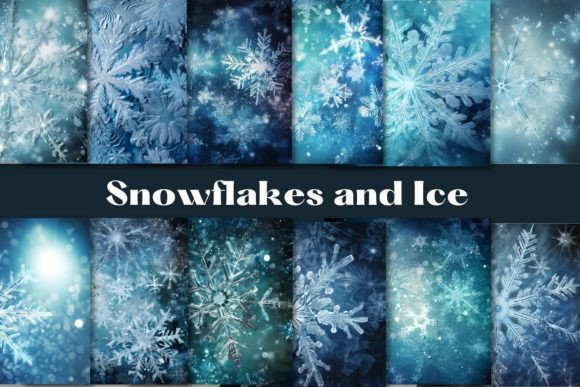 Elevate Your Winter Projects with Stunning Snowflake Backgrounds