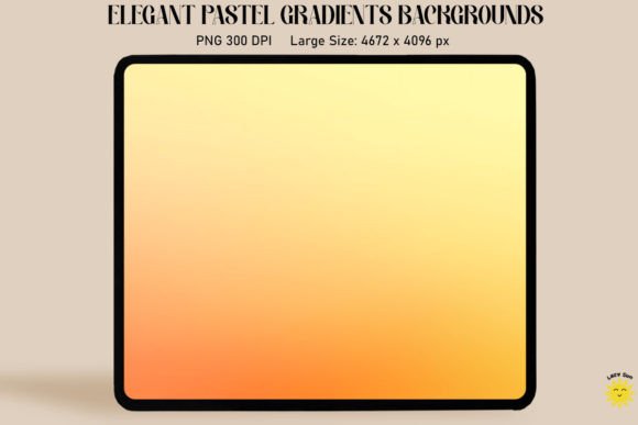 Embrace Warmth: Lemon Orange Pastel Gradient Backgrounds