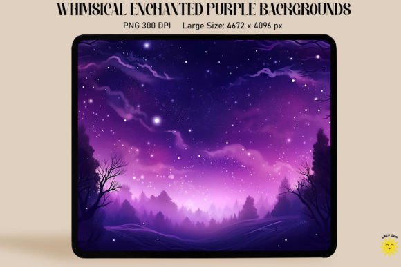 Enchanted Purple Backgrounds: A Whimsical Visual Escape