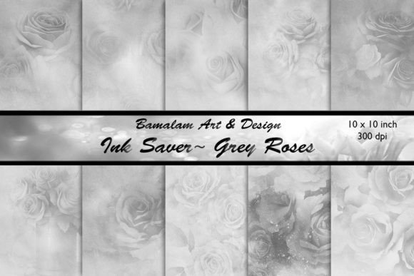 Ink Saver - Grey Rose Backgrounds: A Designer's Secret Weapon