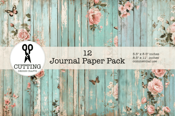 Shabby Chic Floral Wood Backgrounds for Creative Projects
