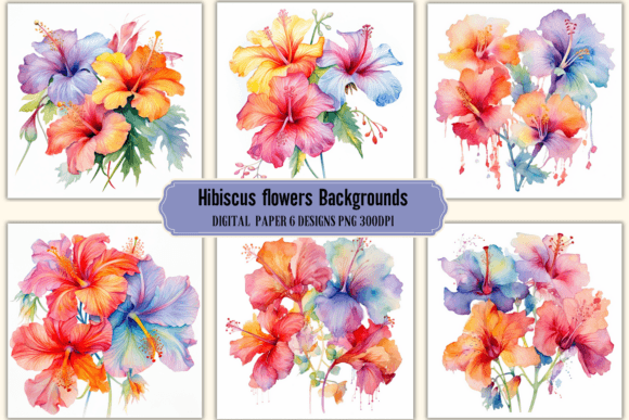 Stunning Hibiscus Flowers Backgrounds for Creative Projects
