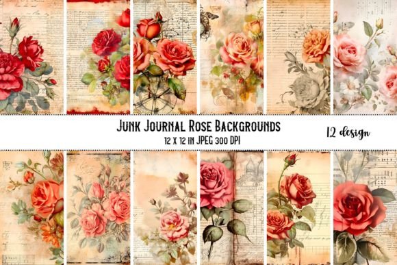 Timeless Beauty: Using Vintage Rose Scrapbook Paper Backgrounds