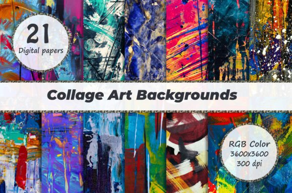 Unleash Creativity with Collage Art Backgrounds
