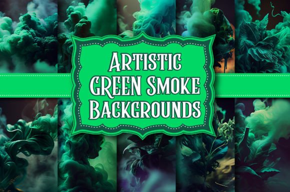 Unleashing Creativity with Artistic Green Smoke Backgrounds