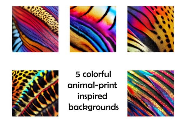Unleashing Vibrant Energy: Rainbow Animal Print Backgrounds