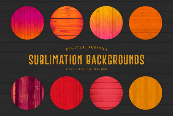Warm Up Your Designs with Sublimation Backgrounds - Red & Orange